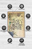 Homshtag Hogwarts Haritası  Dokuma Tabanlı Yıkanabilir Kaymaz Harry Potter Film Halısı
