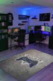 Homshtag Gaming Dokuma Tabanlı Yıkanabilir Kaymaz Gamer Halısı
