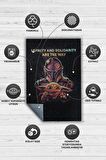 Homshtag Bizim Yolumuz Sadakat Dokuma Tabanlı Yıkanabilir Kaymaz Yüzüklerin Star Wars Halısı