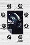 Homshtag Ben Senin Babanım Dokuma Tabanlı Yıkanabilir Kaymaz Star Wars Film Halısı