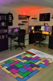 Homshtag Olamaz Dokuma Tabanlı Yıkanabilir Kaymaz Gamer Halısı