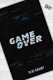 Homshtag Oyun Bitti Dokuma Tabanlı Yıkanabilir Kaymaz Gamer Halısı
