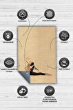 Homshtag Pilates Pamuklu Dokuma Tabanlı Yıkanabilir Kaymaz Dekoratif Halı