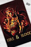 Homshtag Ateş ve Kan Tabanlı Yıkanabilir Game Of Thrones Halısı