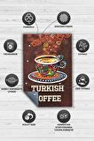 Homshtag Türk Kahvesi Pamuklu Dokuma Tabanlı Yıkanabilir Dekoratif Halı