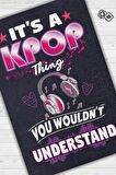 Homshtag Bu K-pop Sen Anlamazsın Pamuklu Dokuma Tabanlı Yıkanabilir Dekoratif Halı