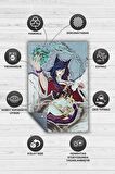 Homshtag Ahri Dokuma Tabanlı Yıkanabilir Gamer Halısı