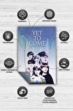 Homshtag Yet to Come BTS Pamuklu Dokuma Tabanlı Yıkanabilir Dekoratif Halı
