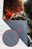 Homshtag Altı Dokuma Tabanlı Yıkanabilir Gamer Halısı