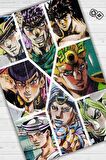 Homshtag Jojo Dokuma Tabanlı Yıkanabilir Kaymaz Anime Severler Halısı