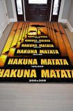 Homshtag Hakuna Matata Tabanlı Yıkanabilir Kaymaz Manzara Halısı