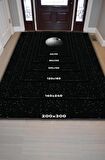 Homshtag Death Star Dokuma Tabanlı Yıkanabilir Kaymaz Star Wars Film Halısı