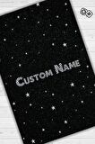 Homshtag Yıldızlı İsimli Kişiye Özel Kişiselleştirilebilir Dokuma Tabanlı Yıkanabilir Dekoratif Ev Halısı