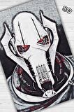 Homshtag  General Grievous Dokuma Tabanlı Yıkanabilir Kaymaz Star Wars Film Halısı