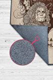 Homshtag Led Zeppelin Stones Dokuma Tabanlı Yıkanabilir Kaymaz Dekoratif Halı