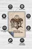Homshtag Led Zeppelin Stones Dokuma Tabanlı Yıkanabilir Kaymaz Dekoratif Halı