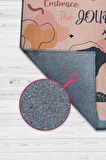 Homshtag Yolculuk Pamuklu Dokuma Tabanlı Yıkanabilir Kaymaz Dekoratif Ev Halısı