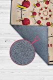 Homshtag Odaklı Kal, Sarı Kırmızı Geometrik Desenli Modern Çalışma Odası Halısı, Minimalist Genç Odası Halısı, Pamuklu Dokuma Tabanlı Yıkanabilir Dekoratif Halı, Renkli Modern Ofis Halısı