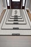 Homshtag Adım, Karavan Halısı, Minimalist Seyahat Temalı Halı, Çadır Halısı, Kampçı Halısı, Seyahat Temalı Halı, Pamuklu Dokuma Tabanlı Yıkanabilir Dekoratif Halı