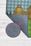 Homshtag Basit Yaşa, Karavan Halısı, Minimalist Seyahat Temalı Halı, Çadır Halısı, Kampçı Halısı, Seyahat Temalı Halı, Pamuklu Dokuma Tabanlı Yıkanabilir Dekoratif Halı