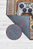 Homshtag Art Deko Gamer Halısı,Çok Renkli Gamer Halısı,Gamepad Figürlü Joystick Desenli Geleneksel Modern Oyuncu Halısı