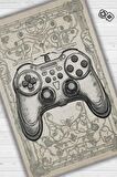 Homshtag Gamer Odası Bej Halı,Krem Renkli Genç Odası halısı,Açık Renkli Oyuncu Odası Halısı,Krem Çocuk Odası Halısı