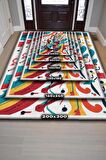 Homshtag Renkli Gitar Halısı,Pop Art Müzik Halısı,Müzik Evi Halısı Tarz Genç Odası Halısı,Gitarist,Müzik Sever Halısı