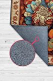 Homshtag Hindi ve Bal Kabağı Temalı Dijital Baskılı Halı Modern Halı Dokuma Tabanlı Çok Renkli Salon Halısı