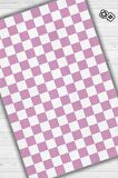 Homshtag PembeBeyaz Damalı Halı Mutfak Halısı Kareli Oturma Odası Halısı Retro Tarzı Salon Halısı