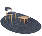 Konfor Halı Tema 9034 Lacivert Sisal Hasır İç Dış Mekan Kilim Dekoratif Bahçe Balkon Salon Halısı