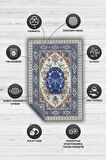 Homshtag Tanzanit Taşı Halısı Mor Aura Renkli Aura Taşı Enerji Spiritüel Temalı Modern Halı