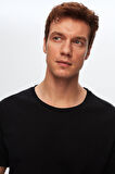 D'S Damat Comfort Siyah %100 Pamuk T-Shirt 6HC14ORT02006