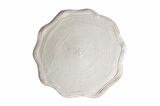 Porland Priya 38 cm Yuvarlak Krem Silinebilir Örme Amerikan Servis Takımı Tek Kişilik