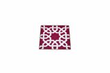 Porland Morocco Desen5 Fuşya Bardak Altlığı 10x10 cm  04A+P021651