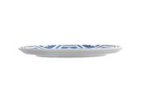 Porland Morocco Desen 2 Mavi Düz Tabak 24 Cm