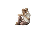 PORLAND BABA&OĞUL KREM&BRONZE BİBLO 8,5X12 CM