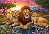 Art Hayvanlar 1000 Parça Yetişkin Puzzle