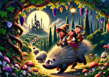 Art Çocuk Kirpi Ve Arkadaşları 200 Parça Puzzle