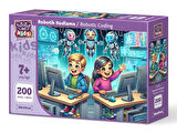 Art Çocuk Robotik Kodlama 200 Parça Puzzle