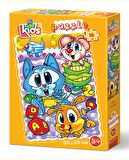 Yappuzz Sevimli Köpekler 3+ Yaş Büyük Boy Puzzle 16 Parça
