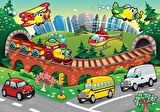 Yappuzz Eğlenceli Taşıtlar 3+ Yaş Büyük Boy Puzzle 25 Parça