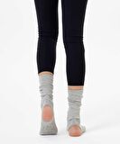 Gri Bilekli Yoga & Pilates Çorabı