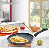 Eda Zetra 30 cm Yanmaz/Yapışmaz Döküm Krep Tavası