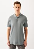 Mavi Lux Touch Polo Yaka Modal Gri Tişört 066157-31345