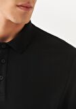 Mavi Lux Touch Polo Yaka Modal Siyah Tişört 066157-900