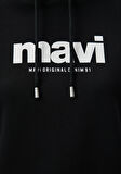 Mavi Logo Baskılı Siyah Sweatshirt 168334-900