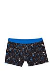 Mavi Gezegen Baskılı Siyah Boxer 092456-900