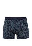 Mavi Grafik Baskılı Lacivert Boxer 092459-33648