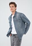 Mavi Drake Black Gri Jean Ceket 010143-33643