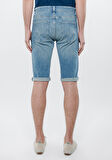 Nicholas Açık Puslu Mavi Premium Jean Şort 0416028720